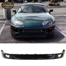 Fits 93-98 Toyota Supra V2 Style Front Bumper Lip Unpainted PU
