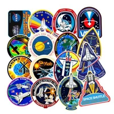 NASA Stickers Outer Space Shuttle Launch Vinyl Decals Sticker Bomb Pack Lot 45pc