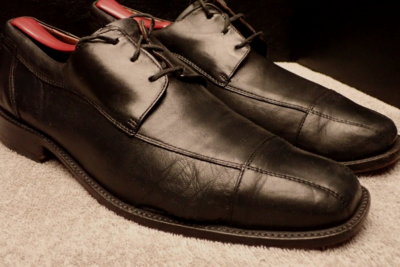 JOHNSTON & MURPHY Dobson Capla Oxfords Black Leather 20-7511  display picture 2