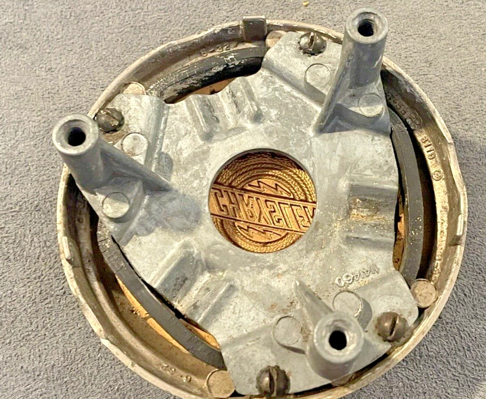 Vintage 1949 Chrysler Windsor Horn Cap And Bracket #'s 1141456 & 1141460--513.24 - Image 4 of 4