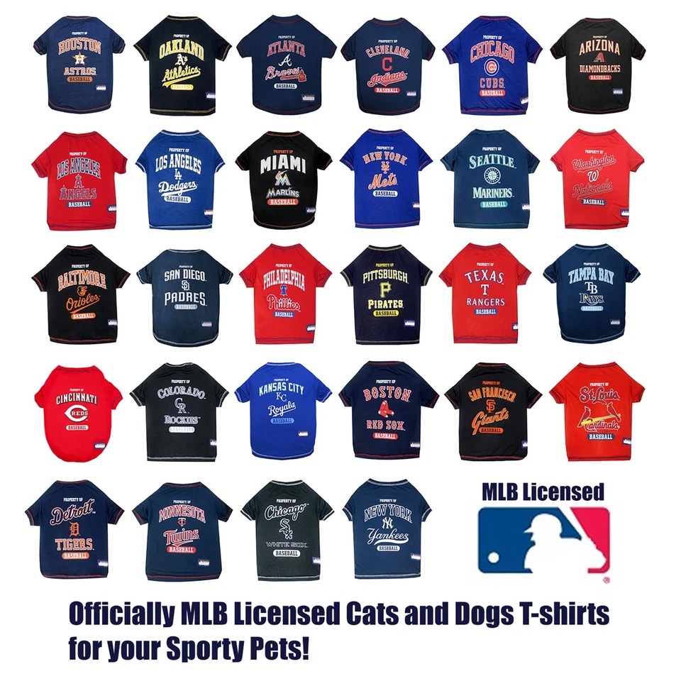 Pets First MLB Premium Tee Shirt for Dogs & Cats Comfortable & Sporty Dog Shirt - Image 4 of 4
