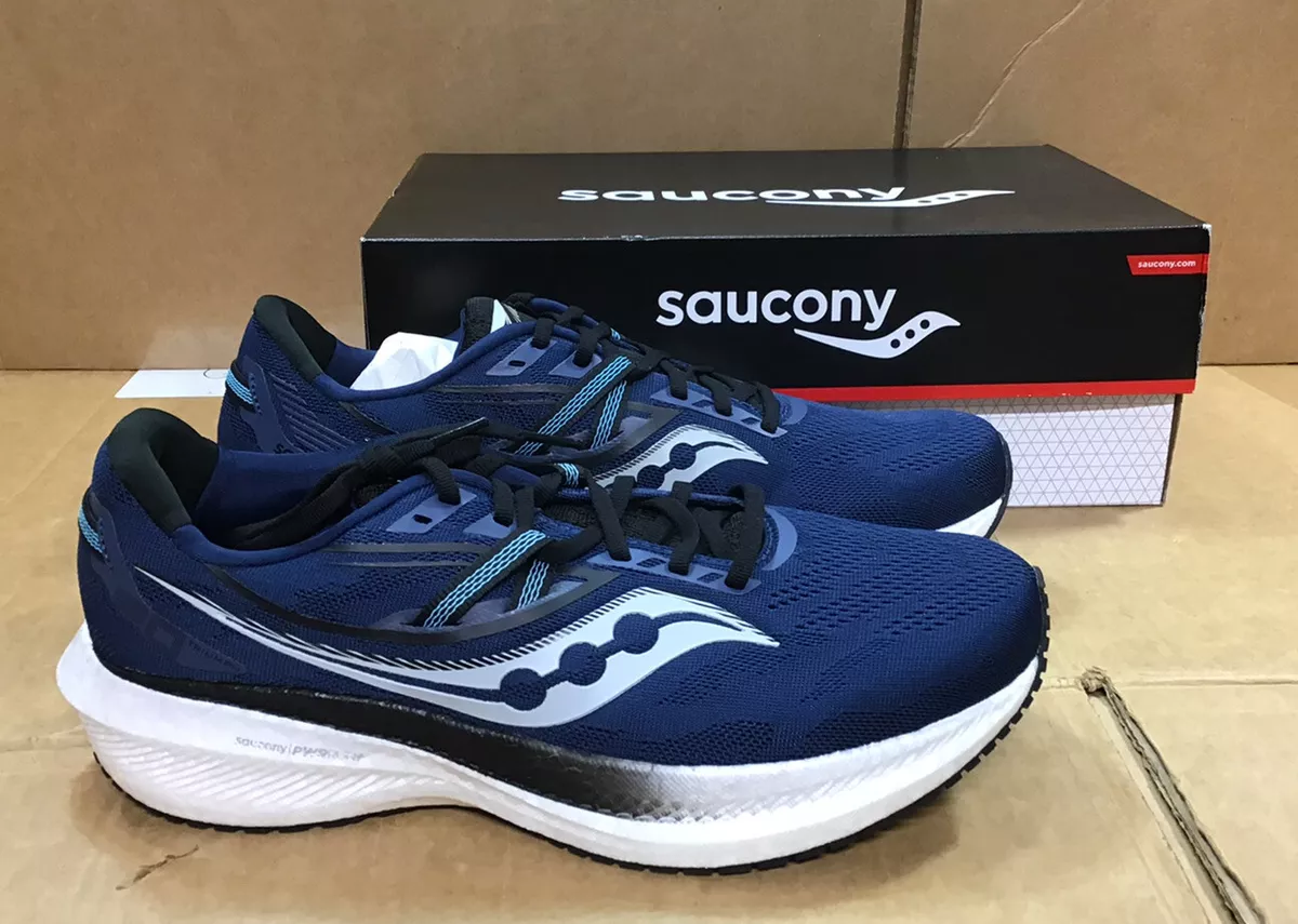 Saucony Men s Triumph 20 Twilight Black Running Shoes eBay