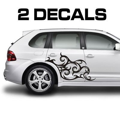 Machine Scroll Car Sticker Tribal Scroll Car Door Stickers / Fender Decals (x2) JDM Import Euro | eBay