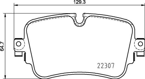 Rear BREMBO P 85 161 Brake Pad Set, disc brake for AUDI,AUDI (FAW),VW