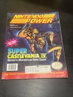 VINTAGE Nintendo Power Magazine Vol. 32 SUPER CASTLEVANIA IV w Poster Good Nice