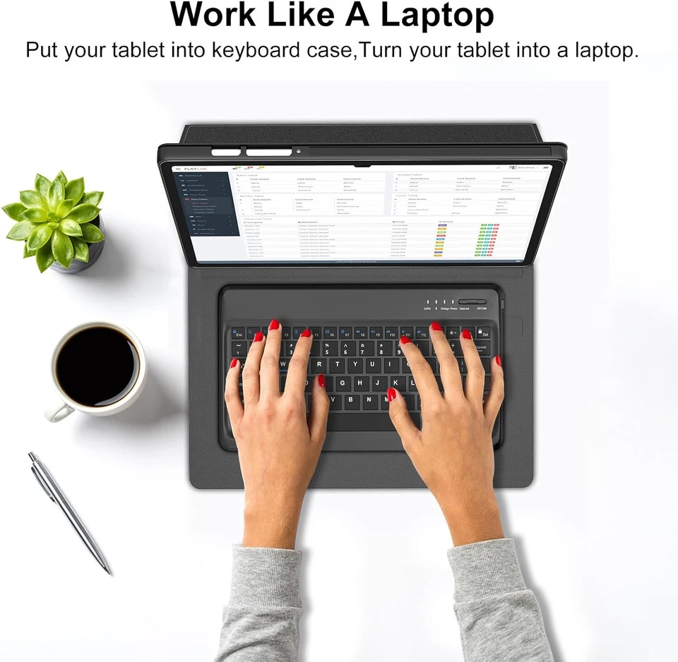 Detachable Keyboard+Case Cover for Samsung Galaxy Tab S10 Ultra 14.6" X920/926B - image 4 of 4