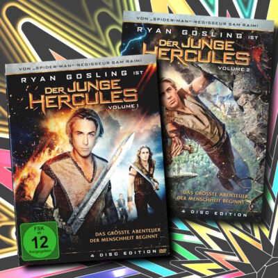 DER JUNGE HERCULES - VOLUME 1 & 2 [8 DVDs] Pilotfilm + 35 Episoden Ryan Gosling
