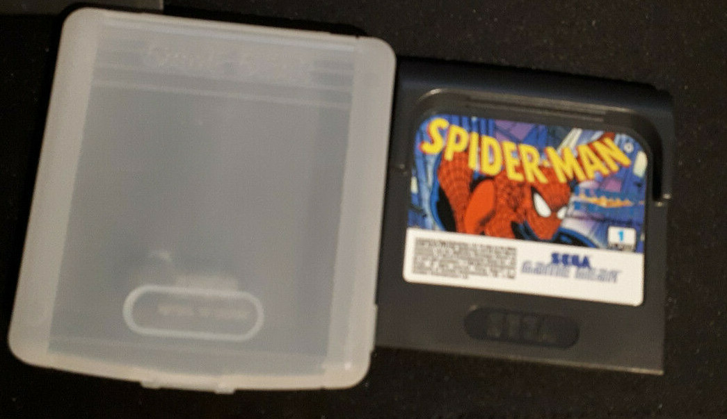 Spider-Man Sega Game Gear Cartridge w/ Case Authentic