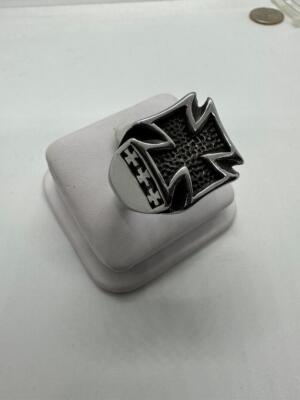Iron Cross Biker Ring Heavy Stainless Steel 69 | eBay