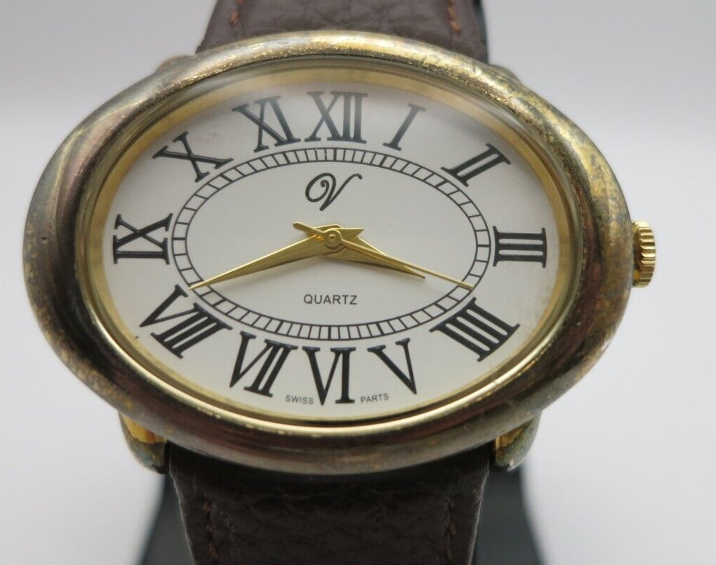 Veronese Oval Sterling Silver Case Quartz Watch - New  display picture 1