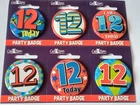 BOYS AGE 12 BADGE 12TH BIRTHDAY PARTY GIFT