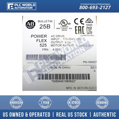 25B-A8P0N104 Allen Bradley AC Drive, New Sealed, FREE UPS 2 Day Dlvry & 2 Yr Wty - 第 3/4 張圖片