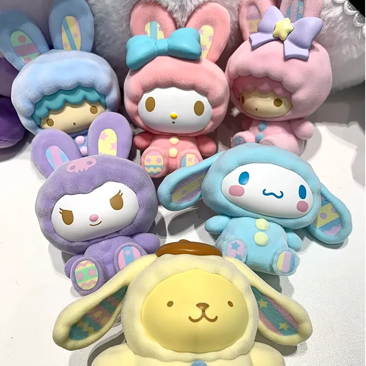 MINISO Sanrio Characters Fluffy Rabbit Series Confirmed Blind Box Figure  HOT