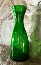 LRG VINTAGE ITALIAN BORMIOLI ROCCO FIGLIO BRF GREEN GLASS WINE CARAFE DECANTER