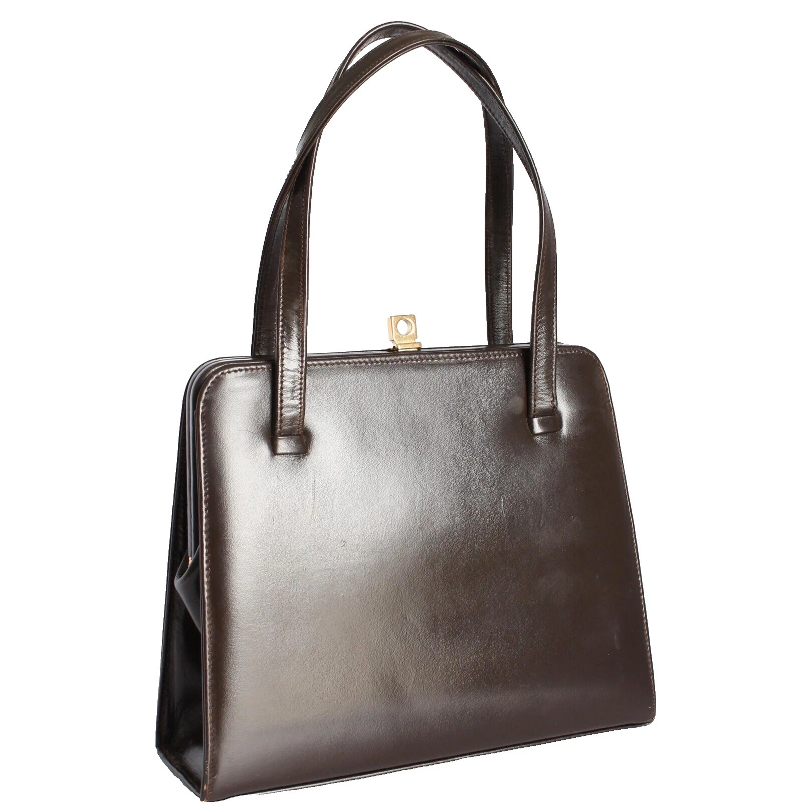 Caja de Cuero Marrón Vintage Bolsas, Bolsos y estuches