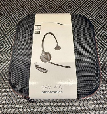 *NEW* Plantronics Savi W410 W410-M Mono MSFT CERT DECT Wireless USB Headset