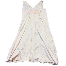 Vintage Pastel Pink Fairy Gore Lacy V-Neck Night Gown Medium