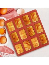 6/12 Cup Silicone Baking Moulds – Non-Stick Muffin Brownie & Cupcake Tray