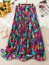 Beautiful Floral Printed Ethnic Skirt Indian Bollywood Party Wear Flared Skirt