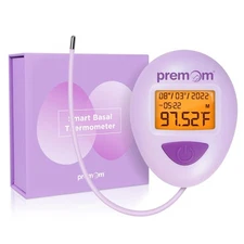 Premom Digital Basal Body Thermometer for Ovulation: Smart Fertility Tracker ...
