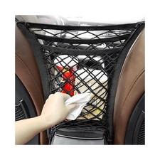 3-Layer Car Mesh Organizer, Seat Back Net Bag Stretchable Barrier