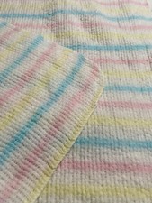 Vintage Beacon  Woven Baby Blanket Pastel Plaid Pink Blue Weave Waffle 25X35  
