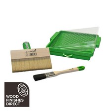 Osmo Decking Brush and Tray Set - Floor Brush/Flat Brush/Roller Tray/Inserts