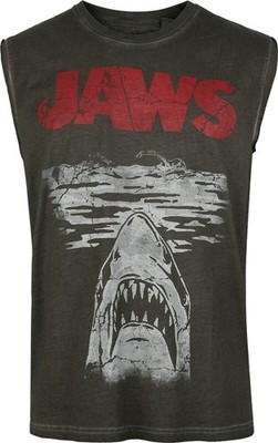 Der weisse Hai Tank-Top Herren Jaws - Poster dunkelgrau
