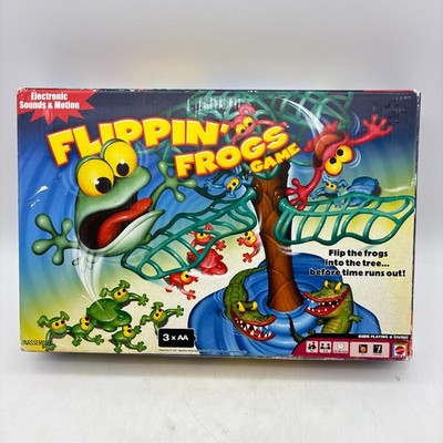 Flippin Frogs Game COMPLETE Mattel 2007 Kids 00's Animals Flipping Action