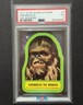 1977 Topps Star Wars #4 Chewbacca the Wookiee Stickers PSA 5