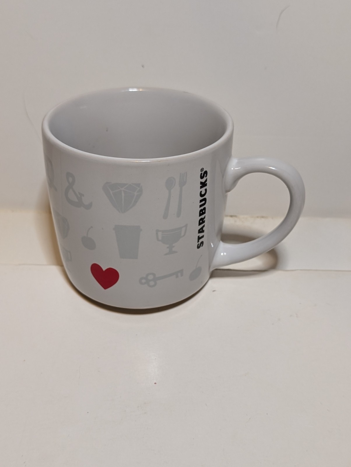 Espresso Mug Red Heart 7.6oz