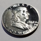 1962-P Benjamin Franklin - Silver Proof Half Dollar - A4
