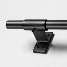 66"  120" Steel Curtain Rod Matte Black - Hearth  Hand  with Magnolia