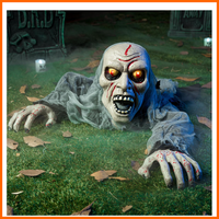 Joyin Halloween Zombie Groundbreaker DéCor Mit Blutfleck Und Sound 27,8X27,4 Cm
