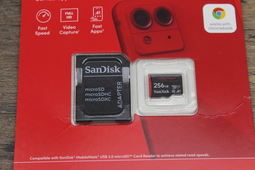 SanDisk SDSQUA4-256G-AW6KA ImageMate 256GB MicroSDXC Memory Card w/ Adapter - Picture 3 of 4