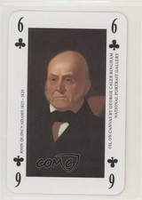 1990s Smithsonian Institute Playing Cards Blue Back John Quincy Adams #6C 01dc