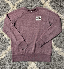 The North Face Women s Purple Crewneck Pullover Sweatshirt Logo S