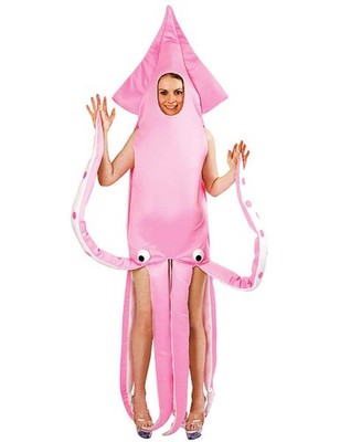 Pink Squid Adult Costume, One Size