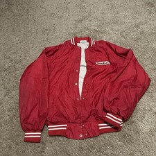 Vintage Radius Varsity Jacket Mens XL Bomber 70s 80s Made in USA Red White