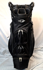 Ray Cook 14 Way Adult Cart Golf Bag Black with Shoulder Strap 8 Pockets
