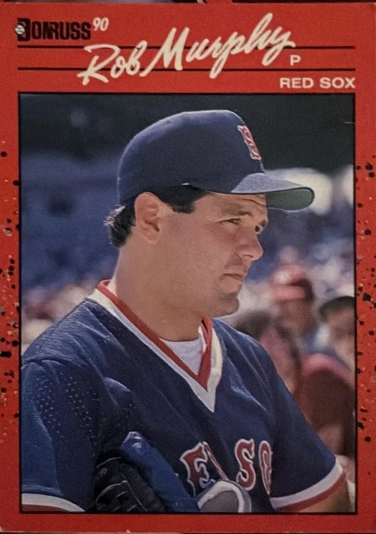 1990 Donruss #186 Rob Murphy - Boston Red Sox - Image 2 of 2