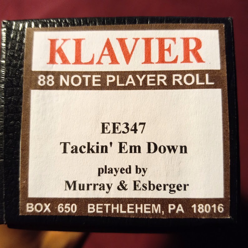 Klavier recut "Tackin' Em Down" with upbeat arrangement by Murray & Esberger