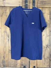 Figs Women's Catarina One-Pocket Scrub Top Teal Blue MEDIUM FW1000
