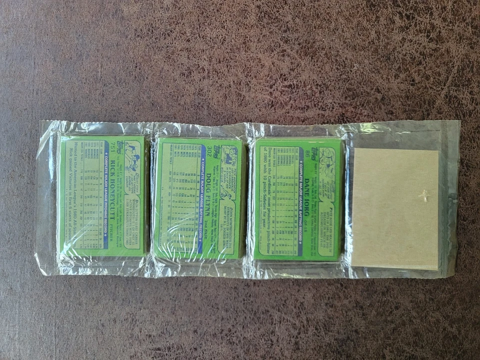 1982 Topps Baseball Unopened Rack Pack - Cal Ripken Jr, Smith RC? - Image 2 of 2