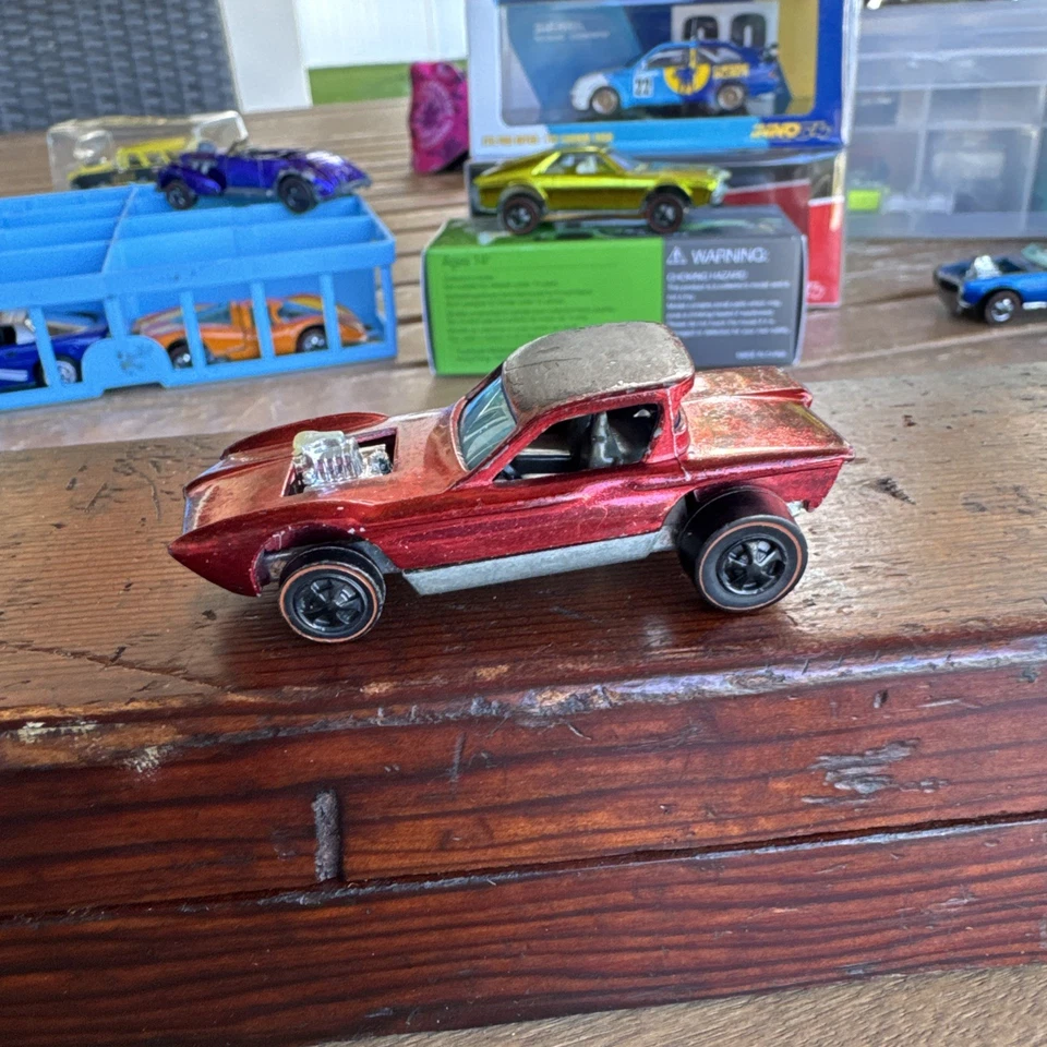 Hot Wheels Python - Red - Vintage 1968 HK Redline - Image 3 of 4