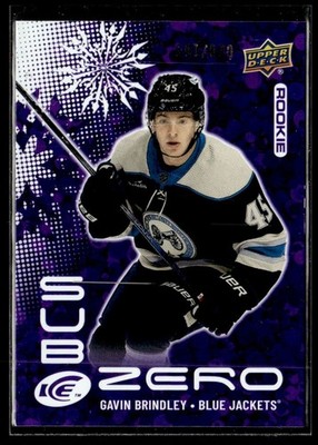2024-25 Upper Deck Ice Sub Zero Rookies Gavin Brindley Columbus Blue Jackets