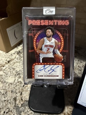 2024-25 Panini One and One - Presenting Cade Cunningham Auto #PS-CAD /25