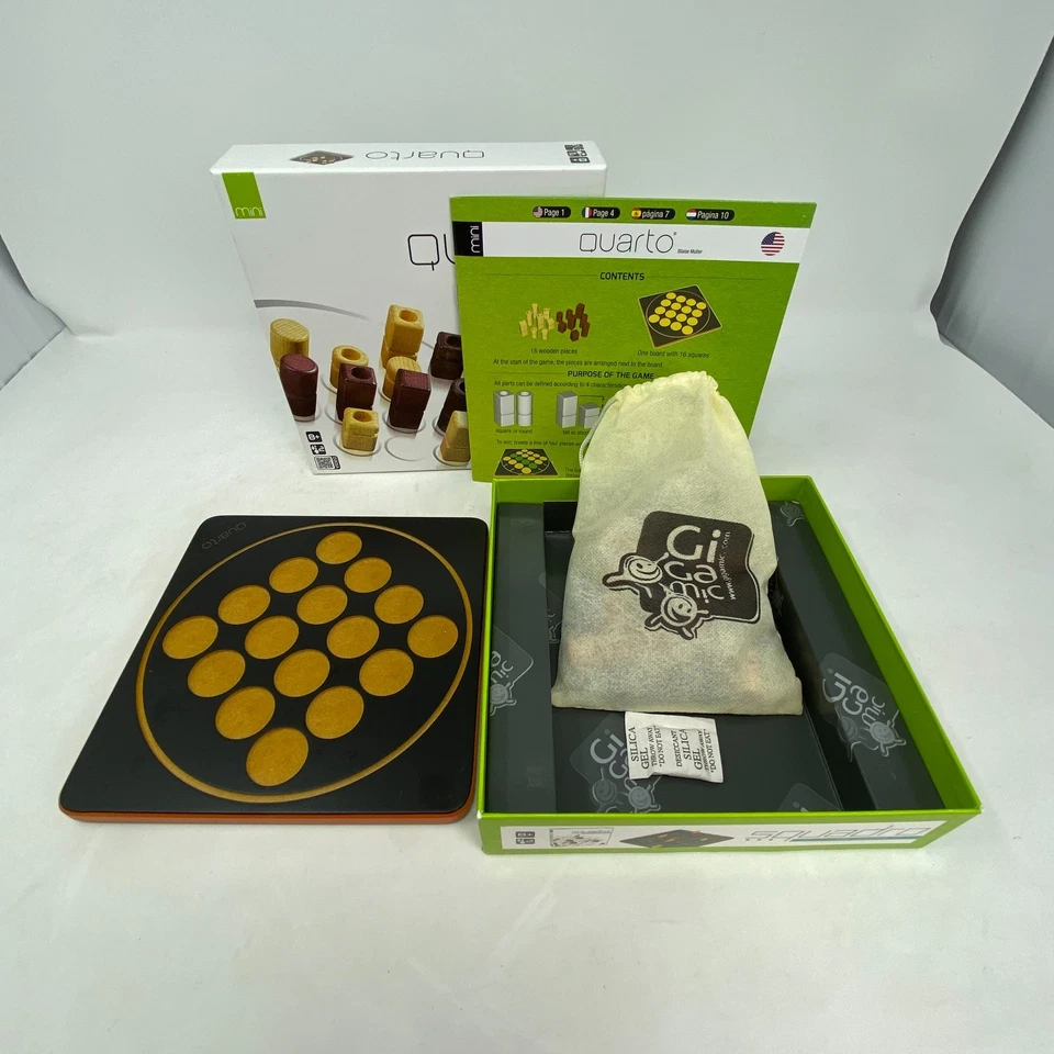 Quarto Mini Abstract Strategy Board Game - Image 3 of 3