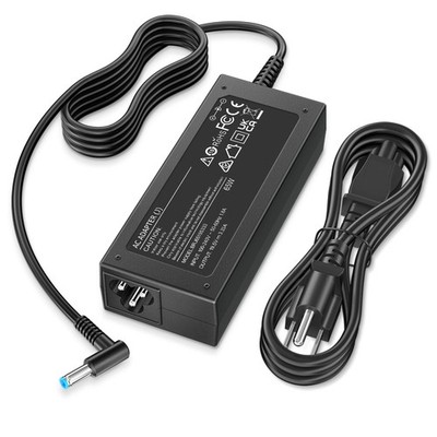 Charger Compatible with HP Laptop Computer 65W 45W Smart Blue Tip 4.5mm | Compat
