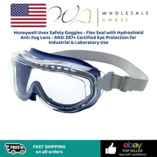 Honeywell Uvex Safety Goggles - Flex Seal with Hydroshield Anti-Fog Lens